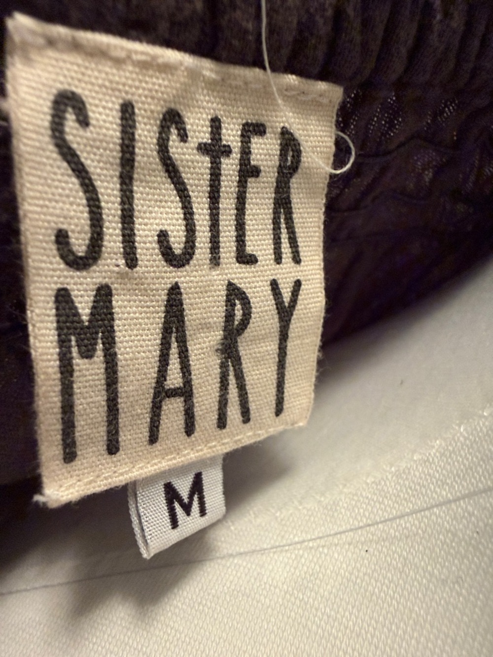 Sister Mary Top in Charcoal with Black Details - Picture 2 of 7